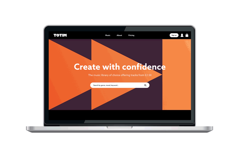 Gif showcasing TOTIM, a JUMP brand on a desktop and mobile phone website